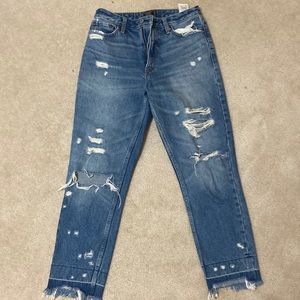 Distressed Abercrombie jeans
